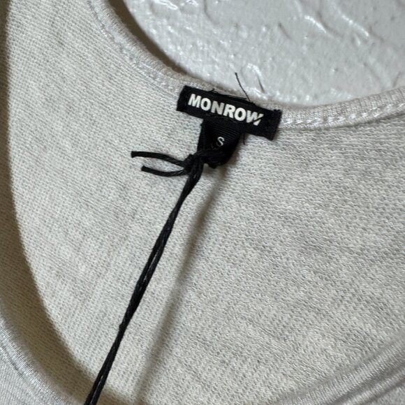 NWT MONROW Heather Gray Drawstring Tank Jumpsuit – Women’s Small - Picture 3 of 7